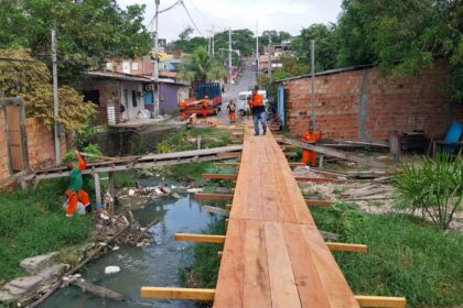 Ponte em comunidade na zona norte é reformada após pedido do vereador Sassá da Construção