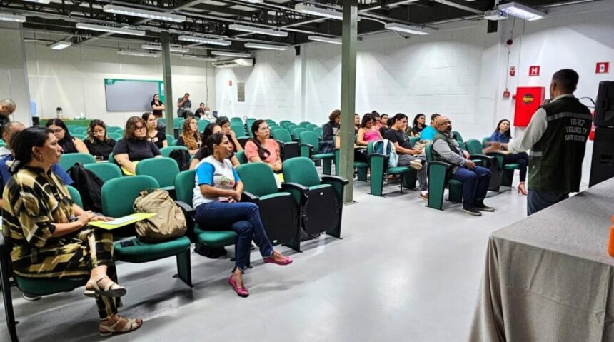 Extensão universitária: FVS-RCP recebe estudantes de Pedagogia e apresenta atuação da profissão na Vigilância em Saúde