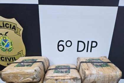 Polícia Civil do Amazonas prende dupla e apreende 26 tabletes de maconha tipo skunk