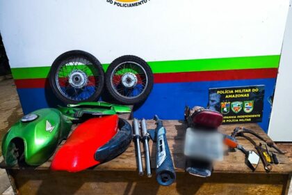 Polícia Militar do Amazonas desarticula desmanche de motocicletas em Maués