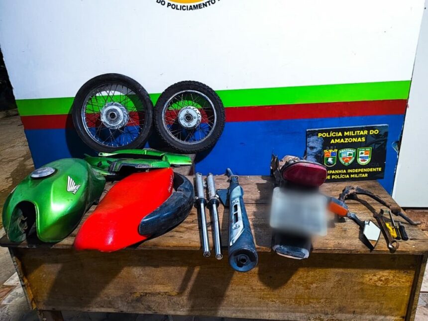 Polícia Militar do Amazonas desarticula desmanche de motocicletas em Maués