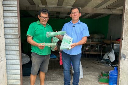 Presidente da Comissão de Meio Ambiente da CMM visita empresa de reciclagem