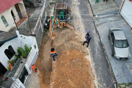 Prefeitura de Manaus recupera rede de drenagem no bairro Petrópolis e intensifica frentes de obras na zona Sul