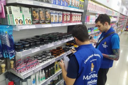 Visa Manaus inspeciona venda de pomadas modeladoras