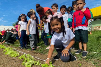 Prefeitura de Manaus implanta horta urbana em escola pública