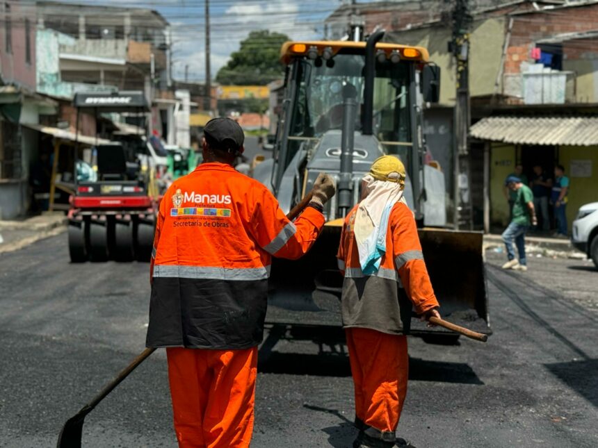 Após solicitação do vereador Joelson Silva, rua Saga na Compensa recebe recapeamento asfáltico