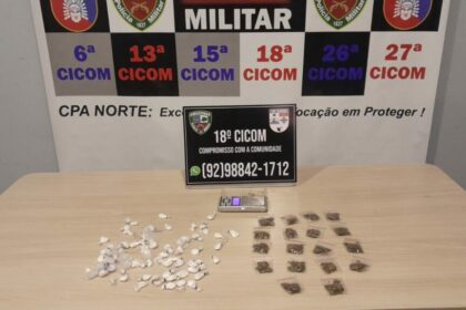 PMAM prende homem por tráfico de drogas na zona norte