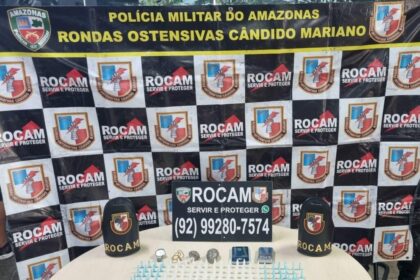 PMAM prende três homens e apreende cerca de 300 porções de drogas