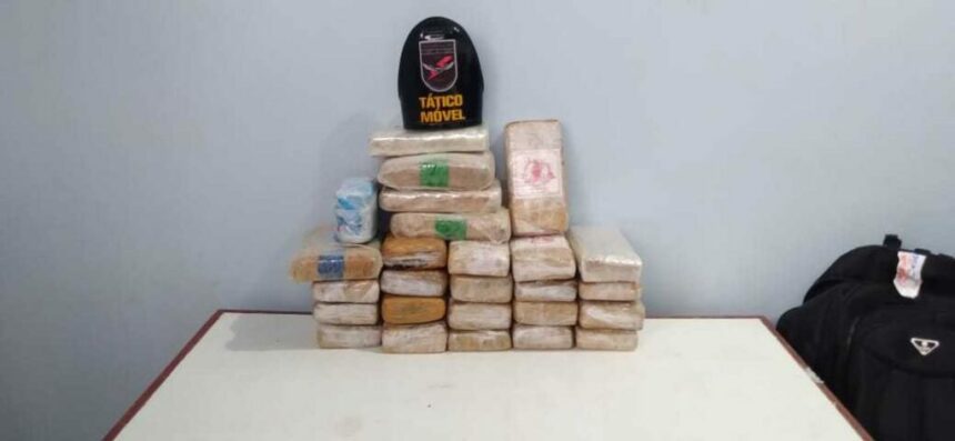 Polícia Militar do Amazonas apreende cerca de 26 quilos de droga em Alvarães