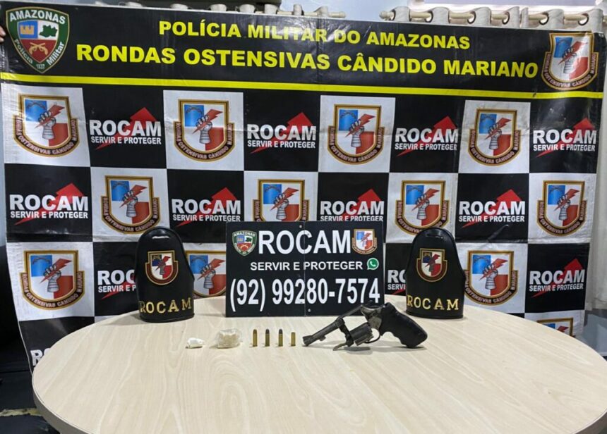 Sete armas de fogo são apreendidas durante patrulhamento da Polícia Militar do Amazonas