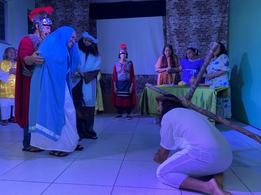 ‘Paixão de Cristo’: Grupo de Teatro da FUnATI intensifica ensaios do espetáculo teatral