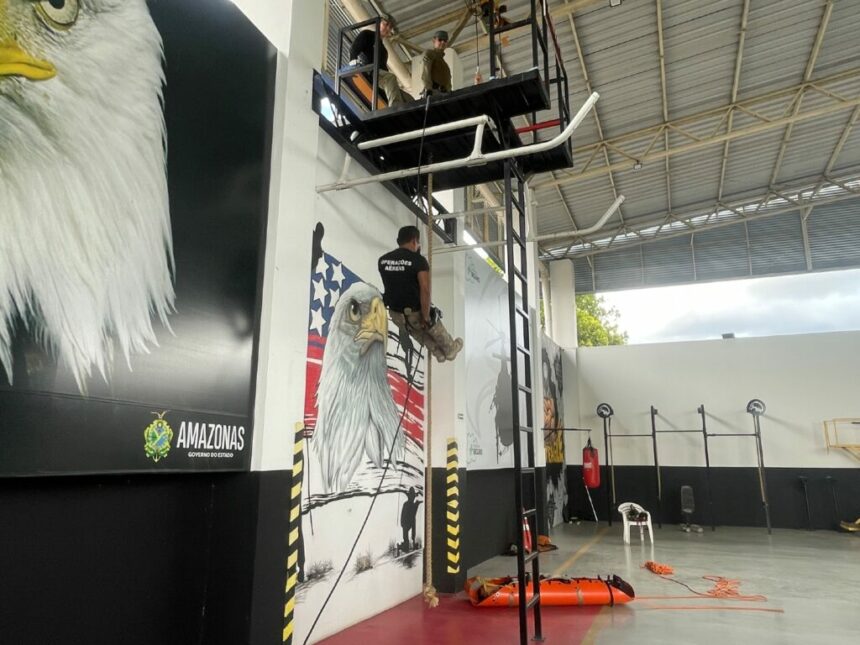 Amazonas é o primeiro estado a ter Plataforma de Simulação de Rapel da Aeronave