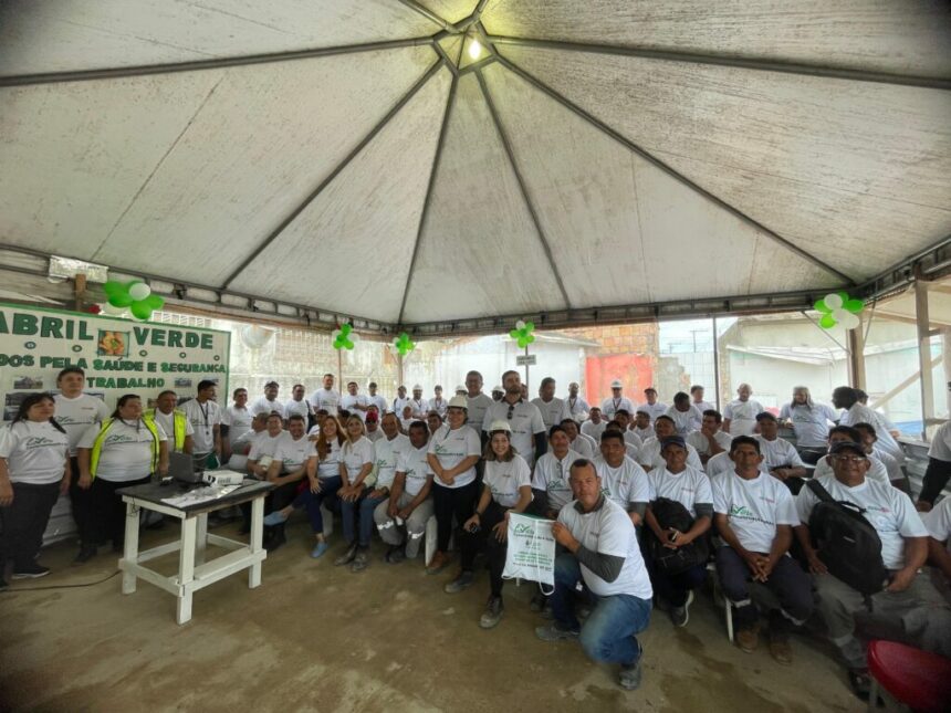 Abril Verde: UGPE realiza atividades sobre segurança no trabalho, no canteiro de obras do Prosamin+