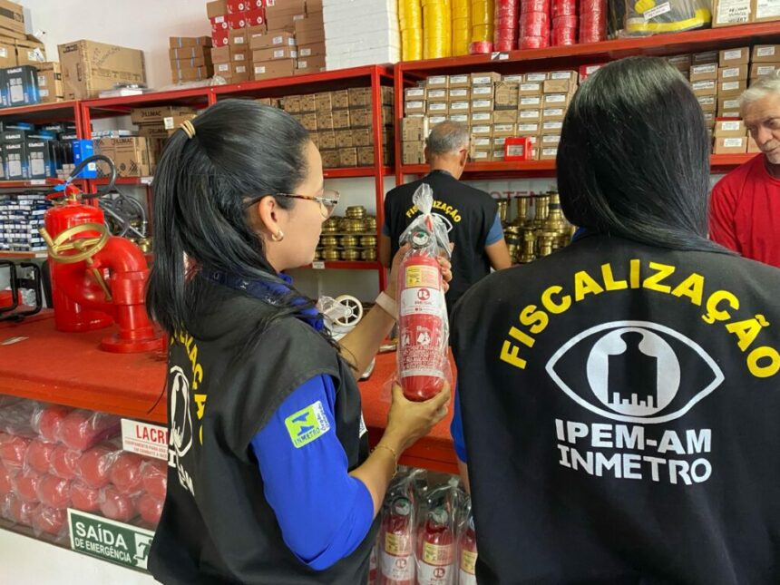 Operação Ambiente Seguro: Ipem-AM fiscaliza panelas de pressão, extintores e fogão a gás, em Manaus e Região Metropolitana
