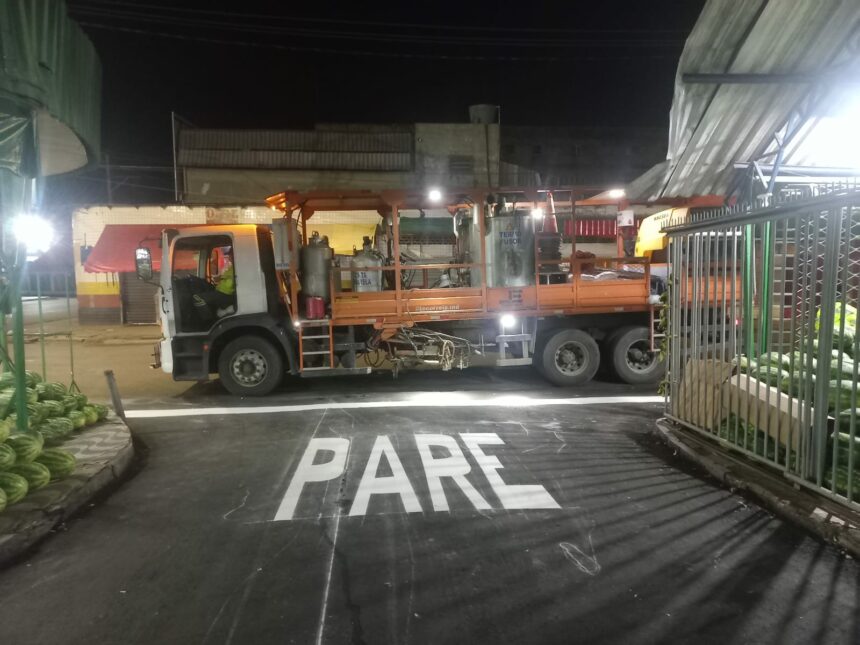 PMM intensifica ações de sinalização viária pelas vias da capital