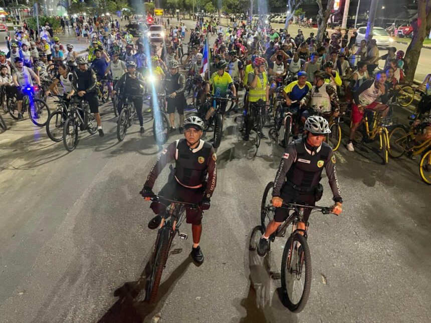 9° Passeio Ciclístico Tiradentes da Polícia Militar do Amazonas reúne mais de 300 participantes na Ponta Negra