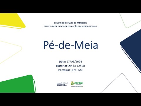 AO VIVO 27/03 | Lançamento do Programa Pé-de-Meia no Amazonas