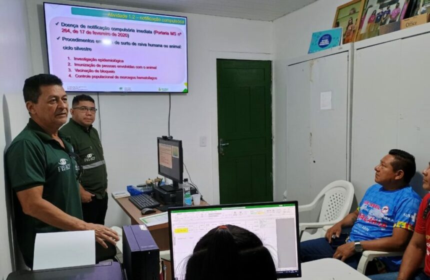 Prevenção à raiva: FVS-RCP realiza ação para controle de morcegos em área indígena de São Gabriel da Cachoeira