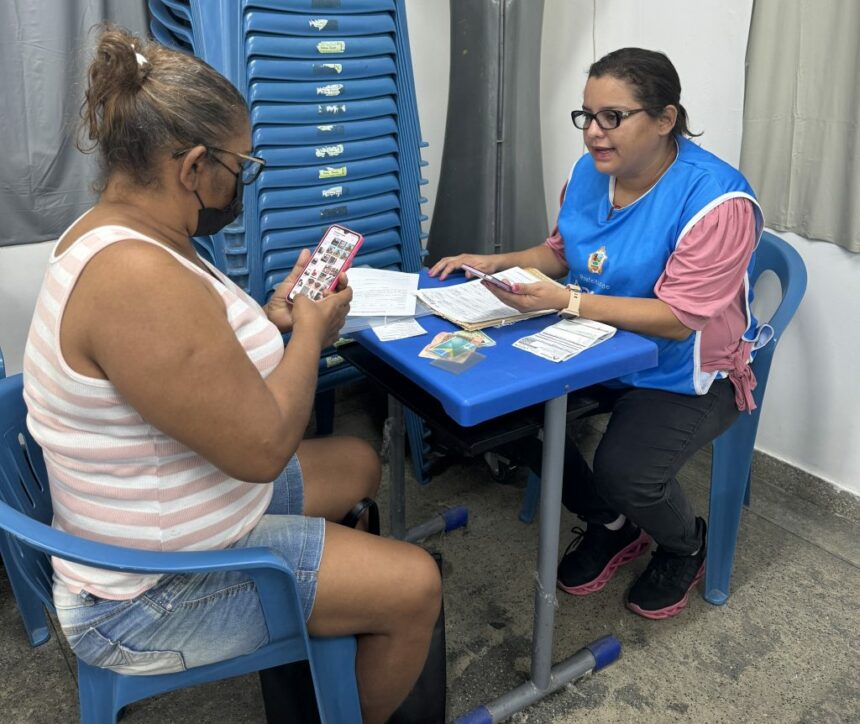 Cadastro dos moradores do Zumbi dos Palmares