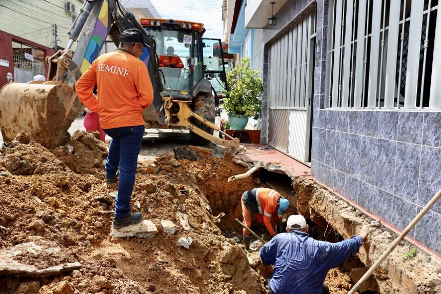 Prefeitura de Manaus recupera rede de drenagem no Alvorada