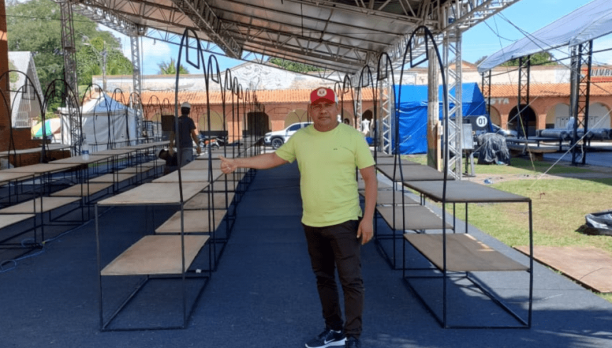 Festival de Parintins 2024: Fepiam inicia montagem da Feira de Artesanato Indígena