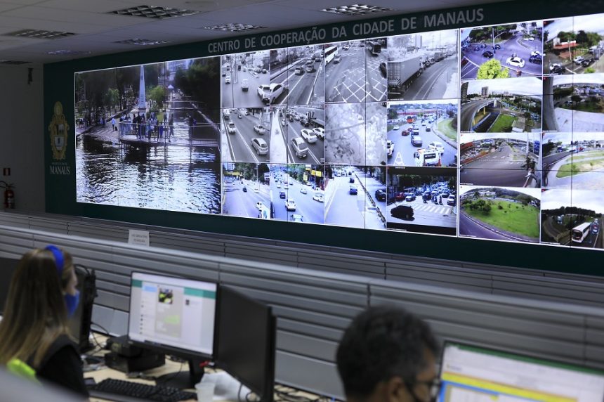 Prefeitura de Manaus destaca crescimento de 35,8% no registro de ocorrências pelo sistema de monitoramento da cidade