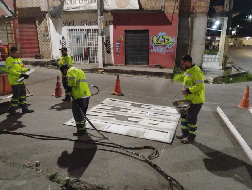 Revitalização e instalação de faixas em frente às escolas
