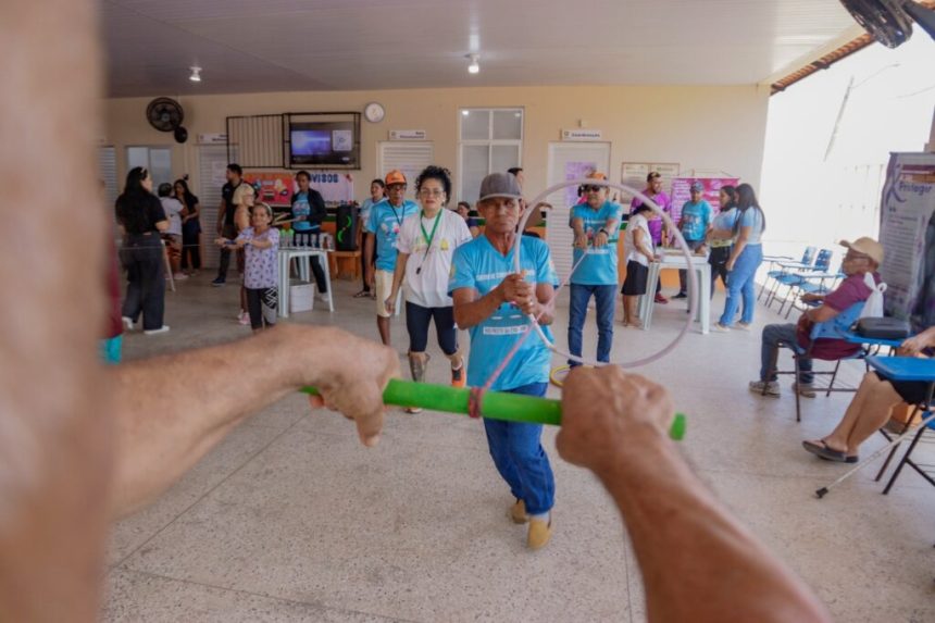 EnvelheSer 60+: Governo do Amazonas realiza atividades de bem-estar e saúde em Rio Preto da Eva