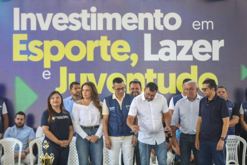 Governador Wilson Lima assina ordem de serviço para reforma do Estádio Carlos Zamith