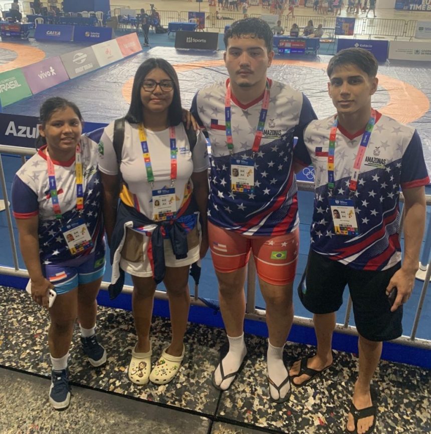 Atletas de wrestling do programa ‘Manaus Esportiva’ participam dos Jogos Brasileiros da Juventude em João Pessoa