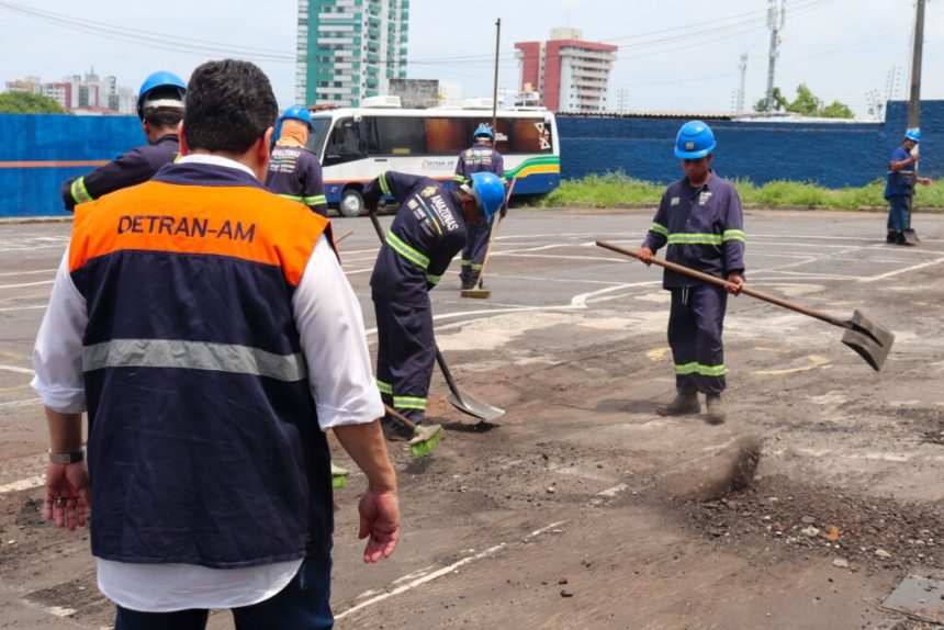 Detran Amazonas inicia revitalização do centro de exames da categoria ‘A’