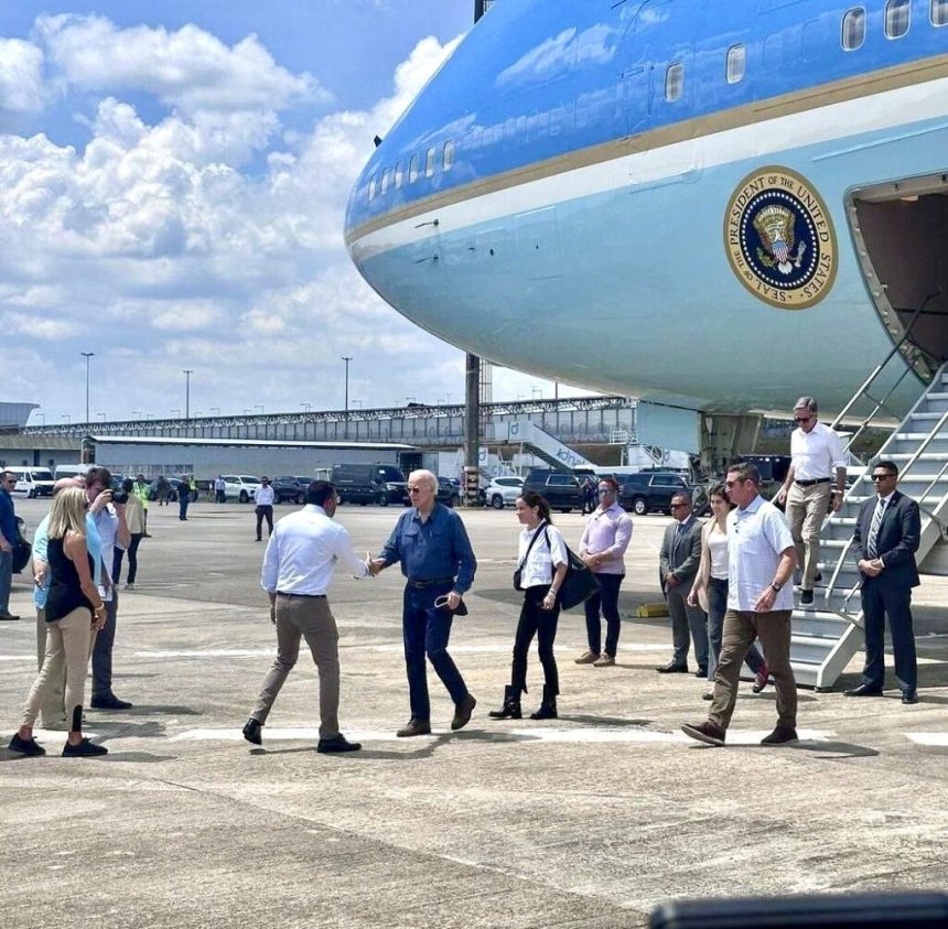 Em visita histórica ao Amazonas, governador Wilson Lima recepciona presidente dos Estados Unidos, Joe Biden