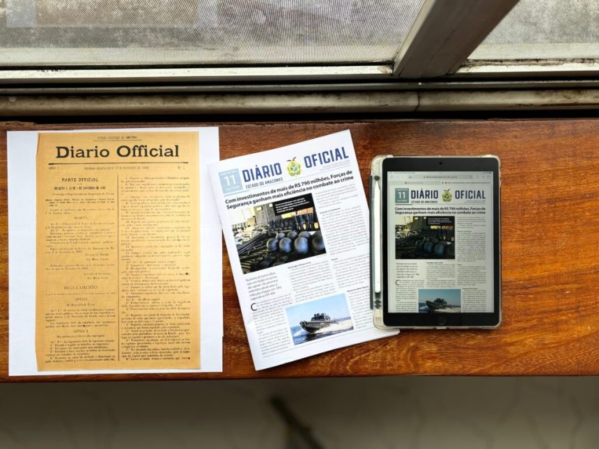 Do cetim ao digital: Diário Oficial do Amazonas comemora 131 anos de transparência e inovação na comunicação pública
