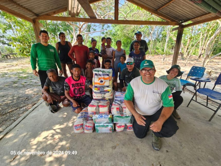 Ajuda humanitária: Governo do Amazonas distribui quase 4 mil cestas básicas em Unidades de Conservação