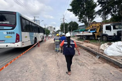 Ageman notifica Águas de Manaus após novo rompimento de adutora no bairro Adrianópolis