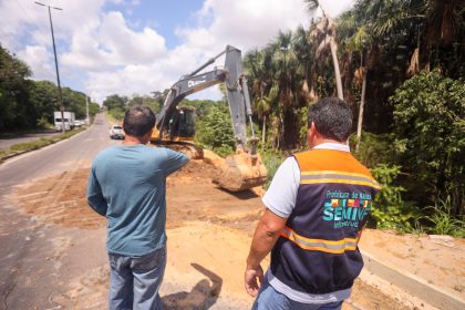 Prefeitura atua na contenção de erosão no bairro da Paz