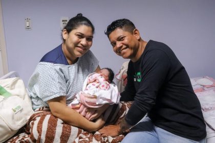 Maternidade Balbina Mestrinho registra o nascimento do primeiro bebê de 2025, na rede pública de saúde