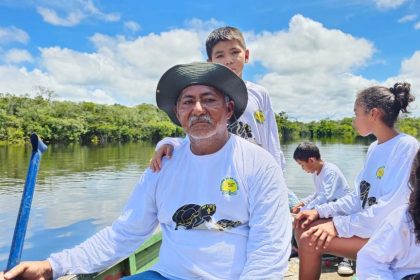Moradores da RDS Igapó-Açu celebram aumento da população de quelônios com projeto de conservação