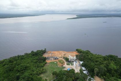 Parque Encontro das Águas tem primeira etapa de contenção do talude concluída