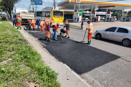 Prefeitura de Manaus melhora a mobilidade urbana da avenida Coronel Teixeira