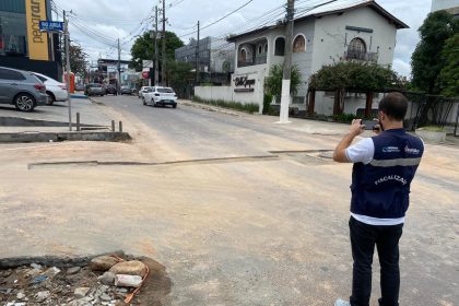 Ageman notifica Águas de Manaus por recomposição asfáltica