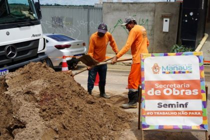 Prefeitura recupera de forma emergencial do sistema de drenagem no Lírio do Vale