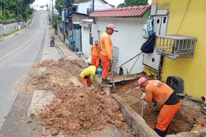 Equipes da prefeitura reforçam trabalhos no bairro Lírio do Vale