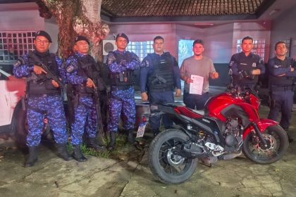 Guarda Municipal recupera motocicleta roubada na Ponta Negra