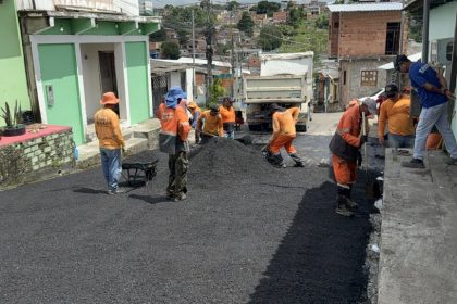 Prefeitura de Manaus avança com os serviços de recapeamento na comunidade Gustavo Nascimento