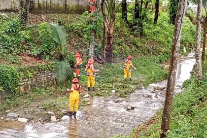 Prefeitura intensifica limpeza no igarapé do Franco com equipe de pronta resposta da Semulsp