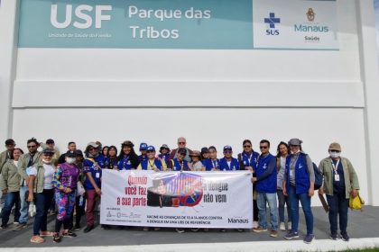 Bairros Tarumã e Tarumã-Açu recebem equipes de saúde da prefeitura em mobilização contra o Aedes