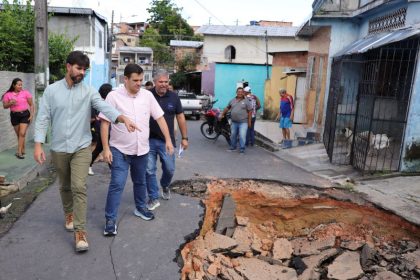 Prefeito em exercício Renato Junior anuncia início de recuperação de rede de drenagem profunda no bairro Coroado 