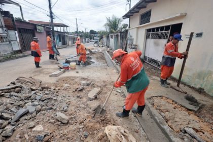 Prefeitura de Manaus recupera rede de drenagem no Parque das Nações 
