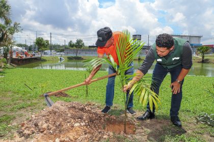 Revitalização da lagoa do Bombeamento avança com plantio de mudas e definição de espaço gastronômico